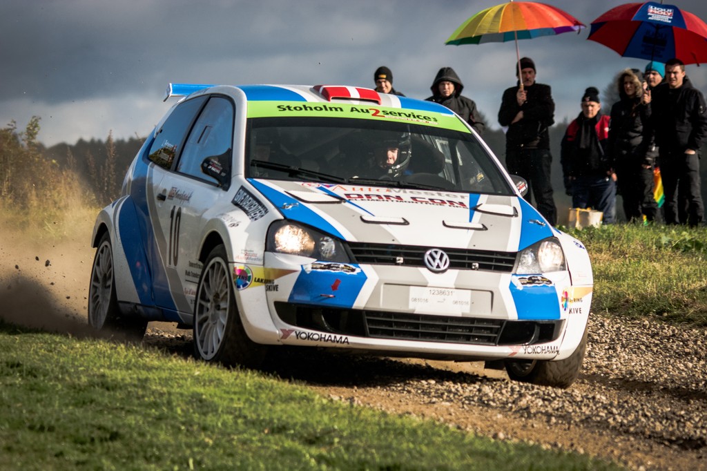 En spændende nyhed i Danboring Rally Denmark er den Volkswagen Polo Super 2000, som Jan Petersen/Finn Thomsen deltager med
(Foto: Mathias Kaastrup)